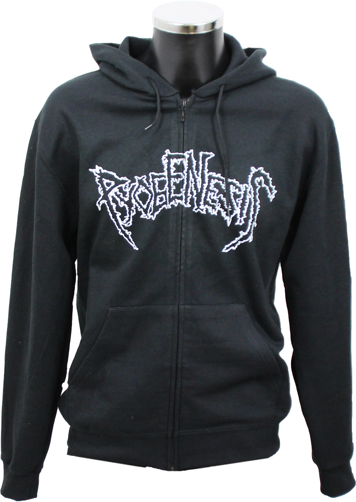 PYOGENESIS 'Logo 1991' Hooded Zipper black